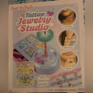 Tattoo Jewelry Studio Kit.  Create Flexible Jewelry. Ages 6+. NIB